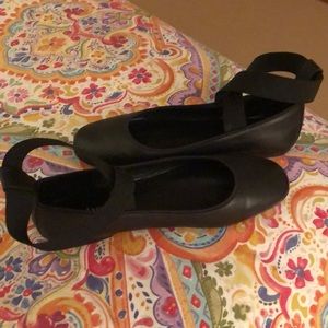 Sundance Sz 40 Elastic Ankle Wrap Ballet Flats